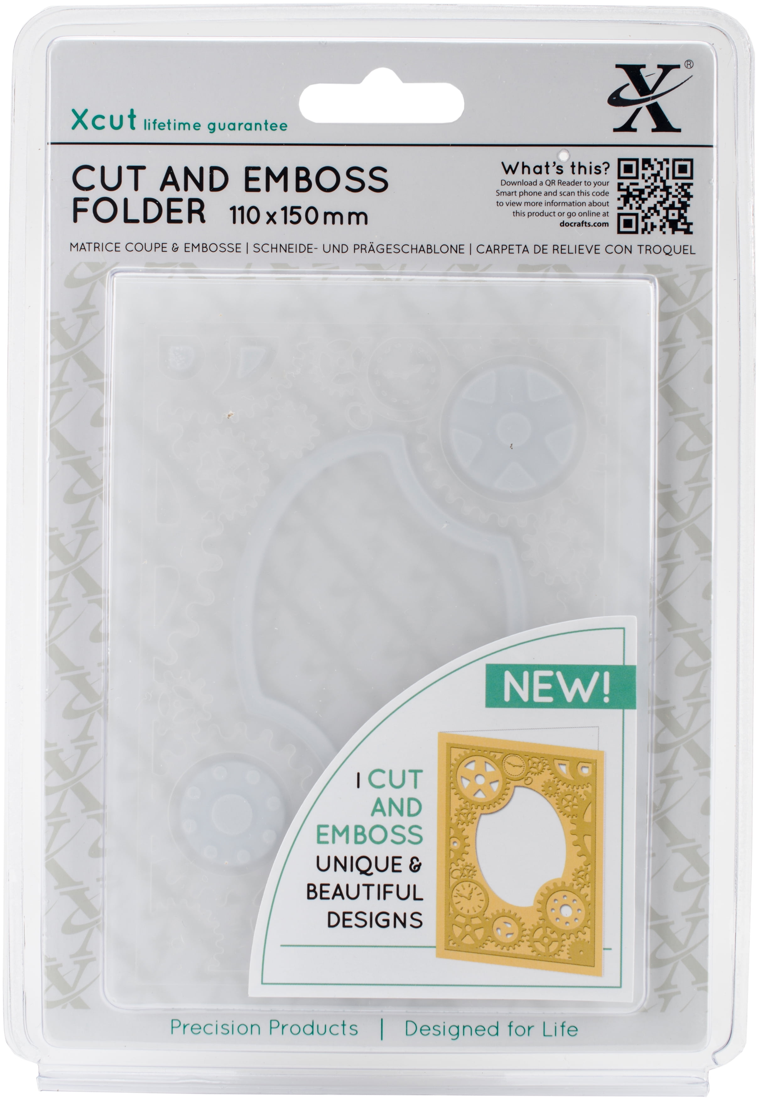 Xcut Cut & Emboss Folder 110mm X 150mmSteampunk Cog