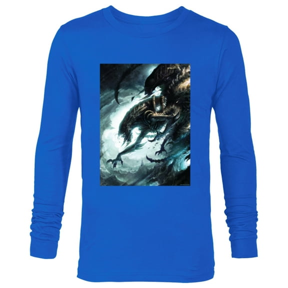 Alien 45th Anniversary Mutant Xenomorph Graphic Novel Art - Long Sleeve T-Shirt for Men - Customized-Navy