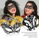 thumbnail image 2 of Máscara de mascarada Exlinonline Lightweight Metal Black Queen, 2 of 5