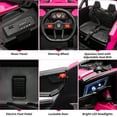 thumbnail image 4 of EastVita Ride on UTV Car, 24V Battery Powerd Electric Off-Road UTV Car w/Remote Control, 200W Motor, Spring Suspension, Music, LED Lights, Ride on Car Rose Red, 4 of 7