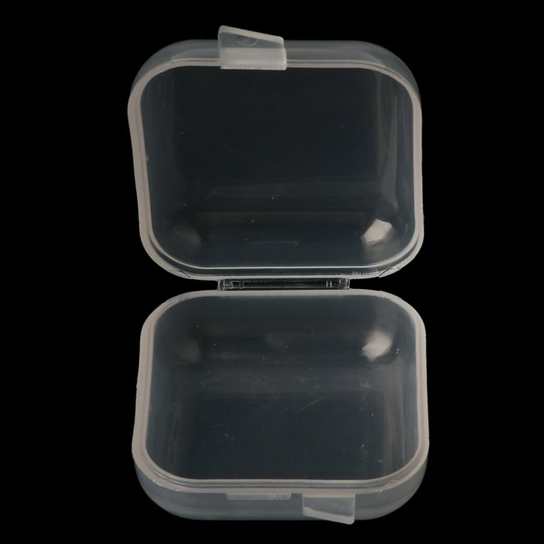 20Pcs Square Mini Clear Plastic Storage Containers Box with Lids for Small  Items 
