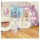 thumbnail image 3 of 107 Uds. Conjunto de decoraciones de cumpleaños rosas, globos de confeti y fondo de feliz cumpleaños, cartel de cumpleaños, telón de fondo para decoración de fiesta JM, 3 of 5