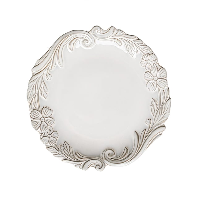 Ceramic Dinner Plate European Dessert Plate for Breakfast Restaurant Wedding 21.5cmx21cmx3cm