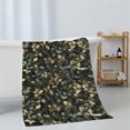 thumbnail image 6 of Branches Green Leaves Towel Set of 3, Soft Microfiber Bath Towels, Hand Towel, Washcloths, Vintage Botanical Forest Quick-Dry Absorbent Towels for Bathroom Kitchen Hotel Beach Gym Spa, 6 of 9