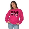 thumbnail image 4 of I Wear Pink For My Mom Support Sweatshirt for Men or Women Brisco Brands M, 4 of 6