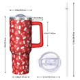thumbnail image 2 of Christmas 40oz Tumbler– Stainless Steel Insulated Tumbler with Handle and Straw, Large Capacity Travel Cup for Hot & Cold Drinks, 2 of 7