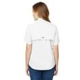 thumbnail image 2 of Columbia Women's PFG Tamiami II UPF 40 Short Sleeve Fishing Shirt, White, Medium, 2 of 3