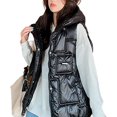 thumbnail image 1 of LinYooLi Gilet Matelassé pour Femmes Sans Manches d'Hiver Doudoune Manteaux Veste à la Mode 2022, 1 of 5