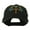 Black, variant on Swiss Folk Art with Birds and Tree Embroidered Cap - Olive OSFM