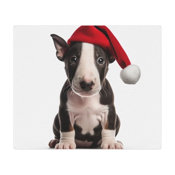 DistinctInk Mouse Pad - 1/4" Foam Rubber - Miniature Bull Terrier Puppy