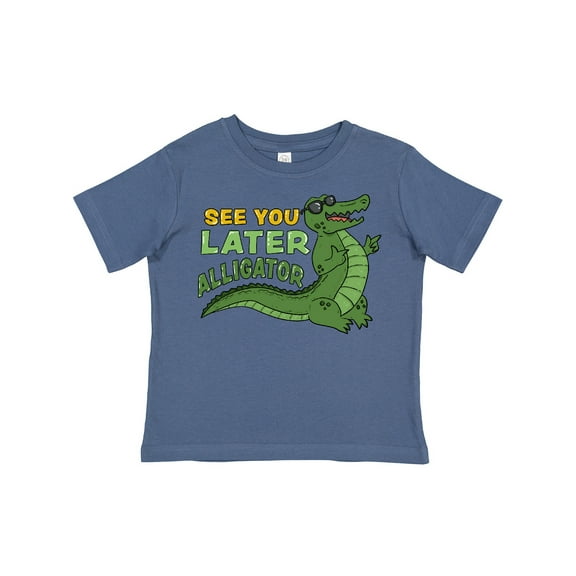Inktastic See You Later Alligator with Black Sunglasses Boys or Girls Toddler T-Shirt