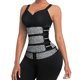 thumbnail image 1 of Entrenador de cintura para mujer, 3 correas, corsé de entrenamiento para control de cadera, cinturón de sauna, ropa moldeadora de belleza corporal, protección deportiva de cintura, 1 of 5