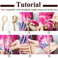 thumbnail image 5 of Dreadlocks Courts Doux de 12” Dreadlocks Faits à la Main au Crochet Tresses Afro Locks Extensions de Cheveux Noir Foncé 25 g, 5 of 5