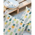 thumbnail image 2 of Pack of 2 Outdoor Pillow Covers, Summer Blue Green and Yellow Pineapple Waterproof Square Throw Pillowcase Cushion Decorative Pillow Covers for Couch Patio Tent, 24x24 in, 2 of 6