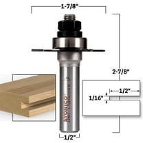 1/16" Slotting Cutter Router Bit - 1/2" Shank - Yonico 12901