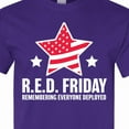 thumbnail image 4 of Inktastic Red Friday Remembering Everyone Deployed with Red American Flag T-Shirt, 4 of 5