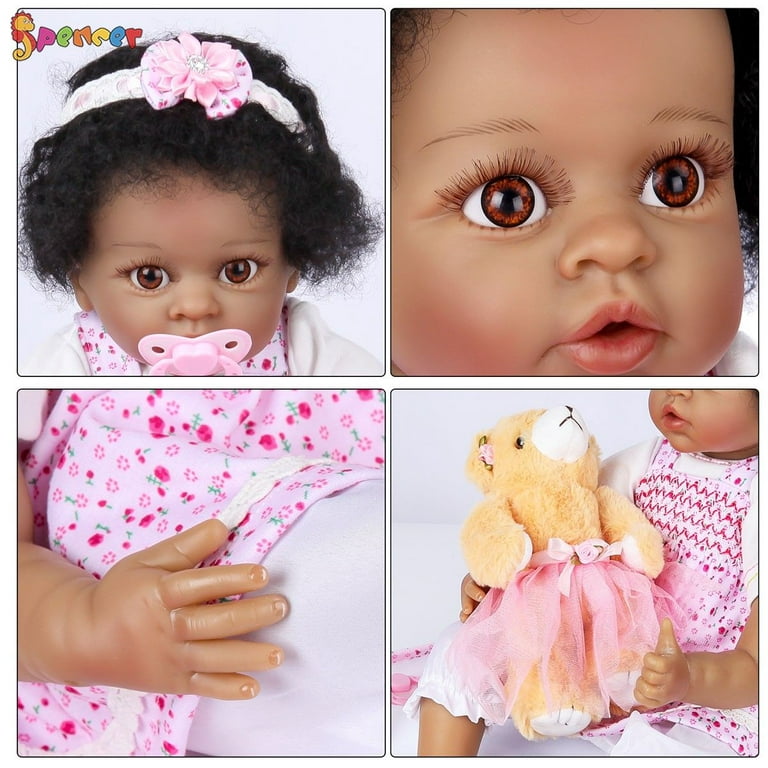 55cm Reborn Baby Dolls Girl Full Body Silicone Toddler Toy Vinyl Kids Gift  NEW