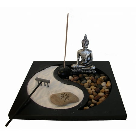 Desktop Zen Garden with Thai Buddha Statue