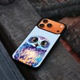 thumbnail image 4 of WIRESTER Shockproof Soft Rubber Cover Case for Apple iPhone 17 Pro Max 6.9" 2025, Blue Owl On Light Blue Background, 4 of 5