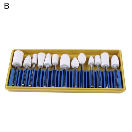 

XIDS 13Pcs Wool Grinding Head Good Polishing Performance Fine Workmanship Accessories Wool Felt Mounted Mandrel Grinding Bits for Rotary Tool