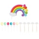 thumbnail image 1 of 1 Set Colorful Rainbow Cake Topper Creative Cake Toppers Dessert Ornaments, 1 of 3