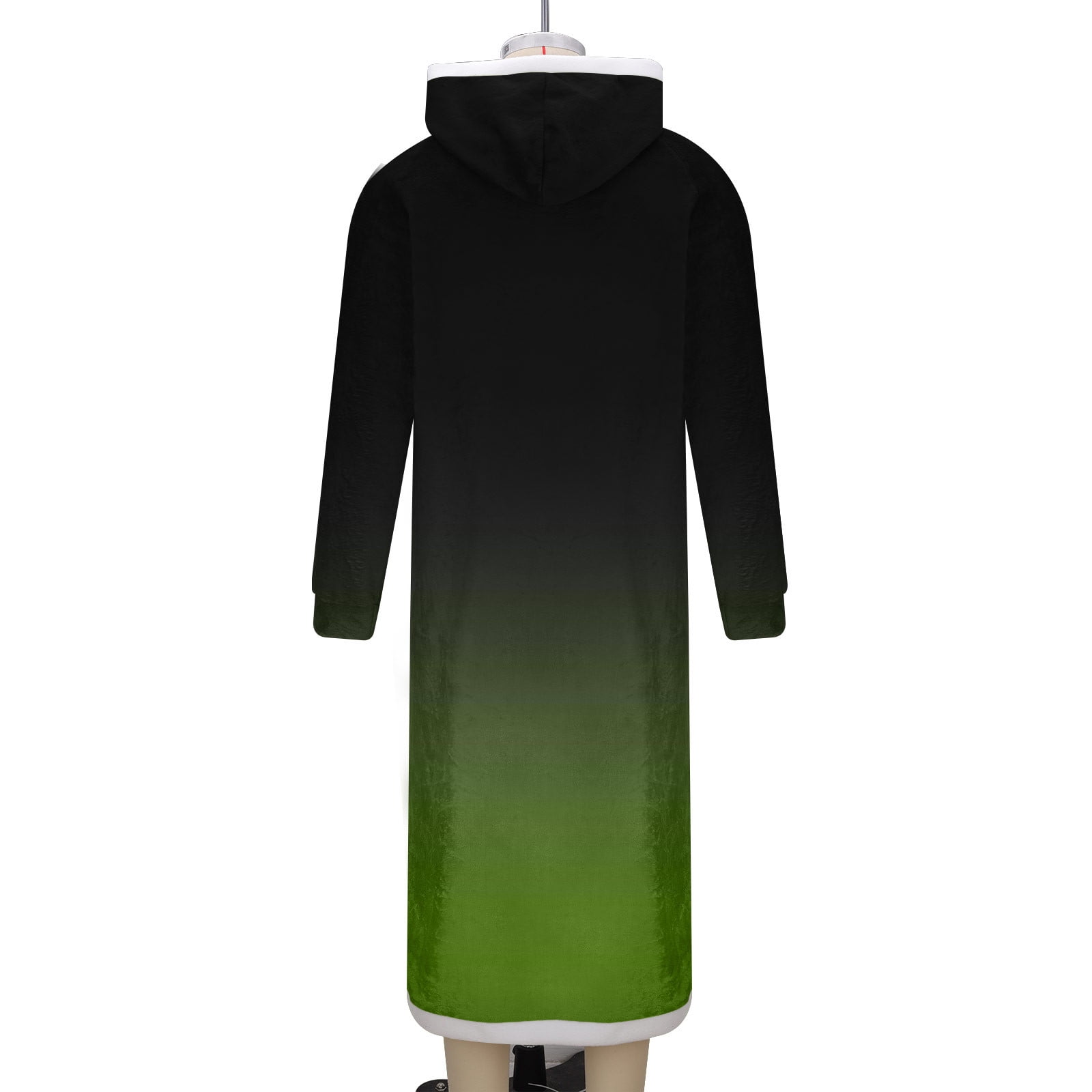 Oversized Wearable Blanket Hoodie for Men Gradient Flannel Sherpa Fleece Warm Cozy Wrap Throw for Adult