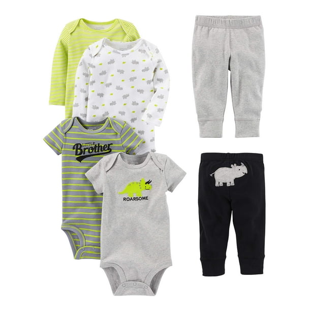 Set de ropa Simple Joys by Carter's Baby Boys, 6 piezas, 24 m