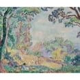 thumbnail image 2 of Henri Lebasque 23x20 Gold Ornate Framed and Double Matted Museum Art Print Titled - Young Women and Girls in a Landscape (1906), 2 of 4