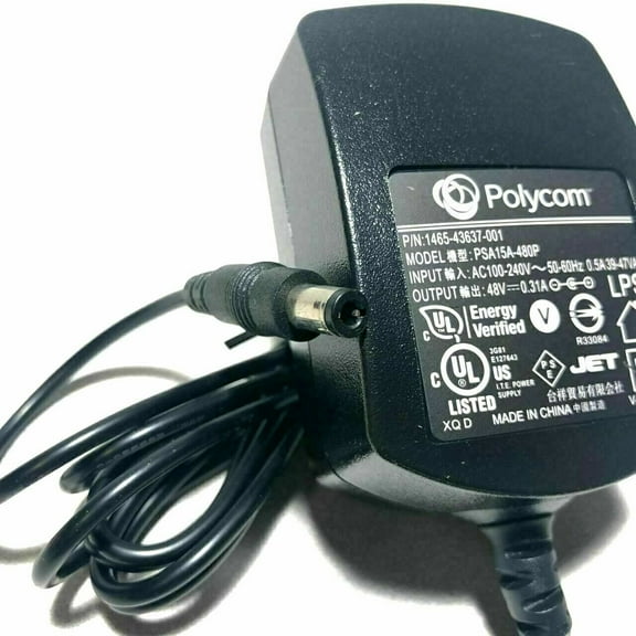 OEM Genuine Factory Polycom VVX 300 301 310 311 400 401 410 411 Power Supply 48V