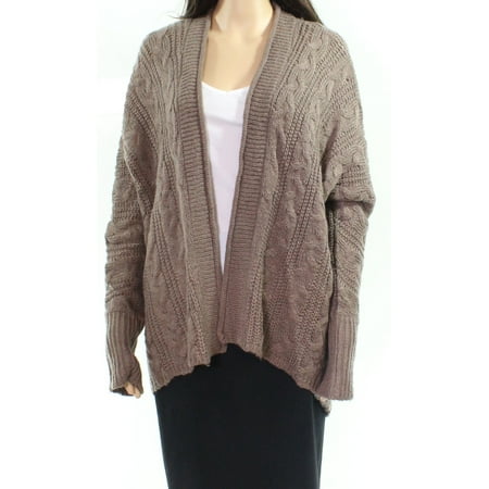 Open Front Cable - Womens Medium Open Front Cable Knit Cardigan M