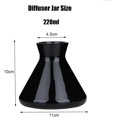 thumbnail image 2 of 220ml/7.5oz Empty Refillable Glass Reed Diffuser Bottle Diffuser Jars Aromatherapy Storage Container Fragrance Accessories Use for DIY Replacement Reed Diffuser Sets (Black), 2 of 6