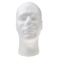thumbnail image 2 of 2pcs Macho Espuma Maniquí Soporte de Exhibición de Vidrios Peluca Sombrero Modelo de Cabeza Sunnimix Cabeza de la espuma, 2 of 7