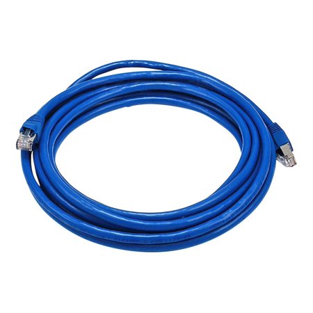 UPC: 0844660059035 | Monoprice – Patch cable – RJ-45 to RJ-45 – 14 ft – STP – CAT 6a – snagless  stranded – blue