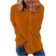 thumbnail image 1 of Chemises de Compression à Manches Longues pour Femmes Col Rond Chandail en Molleton Ample Surdimensionné Léger Tendance pour Femmes Grande Taille Gris m, 1 of 6