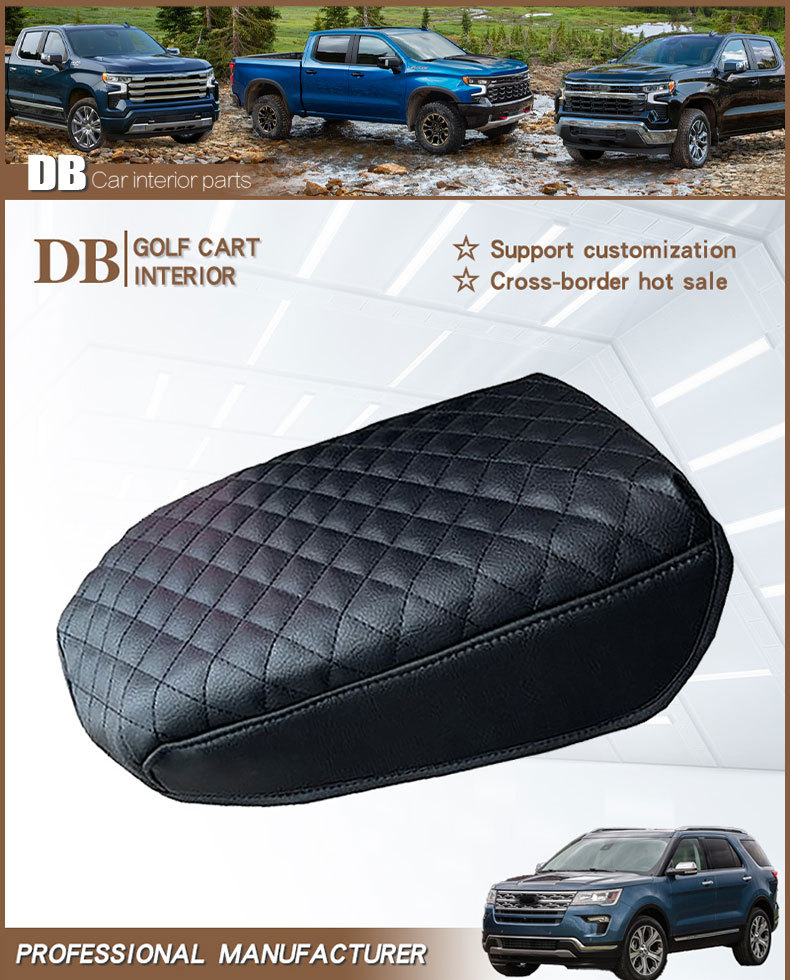 For Ford Explorer 2011-2019 Car Armrest Center Console Box Cover Pad Cushion