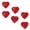 Red, variant on 6pcs Crystal Heart Car Interior Stickers Easy Installation Glittering Designs Starts Stop Button for Vehices