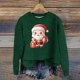 thumbnail image 2 of Buigttklop Christmas Sweatshirts for Women Kawaii 3D Santa Claus Sweatshirt Funny Gifts Long Sleeve Crewneck Cute Graphic Tops, 2 of 4
