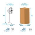 thumbnail image 4 of Ventilador Atvio de Pedestal 16 Pulgadas Negro, 4 of 4