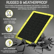 SunJack 25W Portable Solar Panel Charger Kit USB-A & USB-C Rugged Waterproof, 1.7 lbs