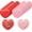50 Red & 50 Pink: 3.94x3.35 Inch, variant on 50 Pack 3.94x3.35 Inch Mini Pink Heart-Shaped Bags for Jewelry, Resealable Ziplock Bags for Small Business Earring Sample Valentine's Day Wedding Small Gifts Packaging