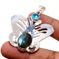 thumbnail image 2 of Blue Fire Labradorite London Blue Topaz Gemstone Pendant Jewelry 2.2" SA 802, 2 of 2