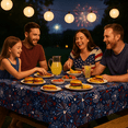 thumbnail image 4 of Celebrate Mickey Silhouette PEVA Vinyl Tablecloth July 4th Fireworks 60 x 84 inches, 4 of 9
