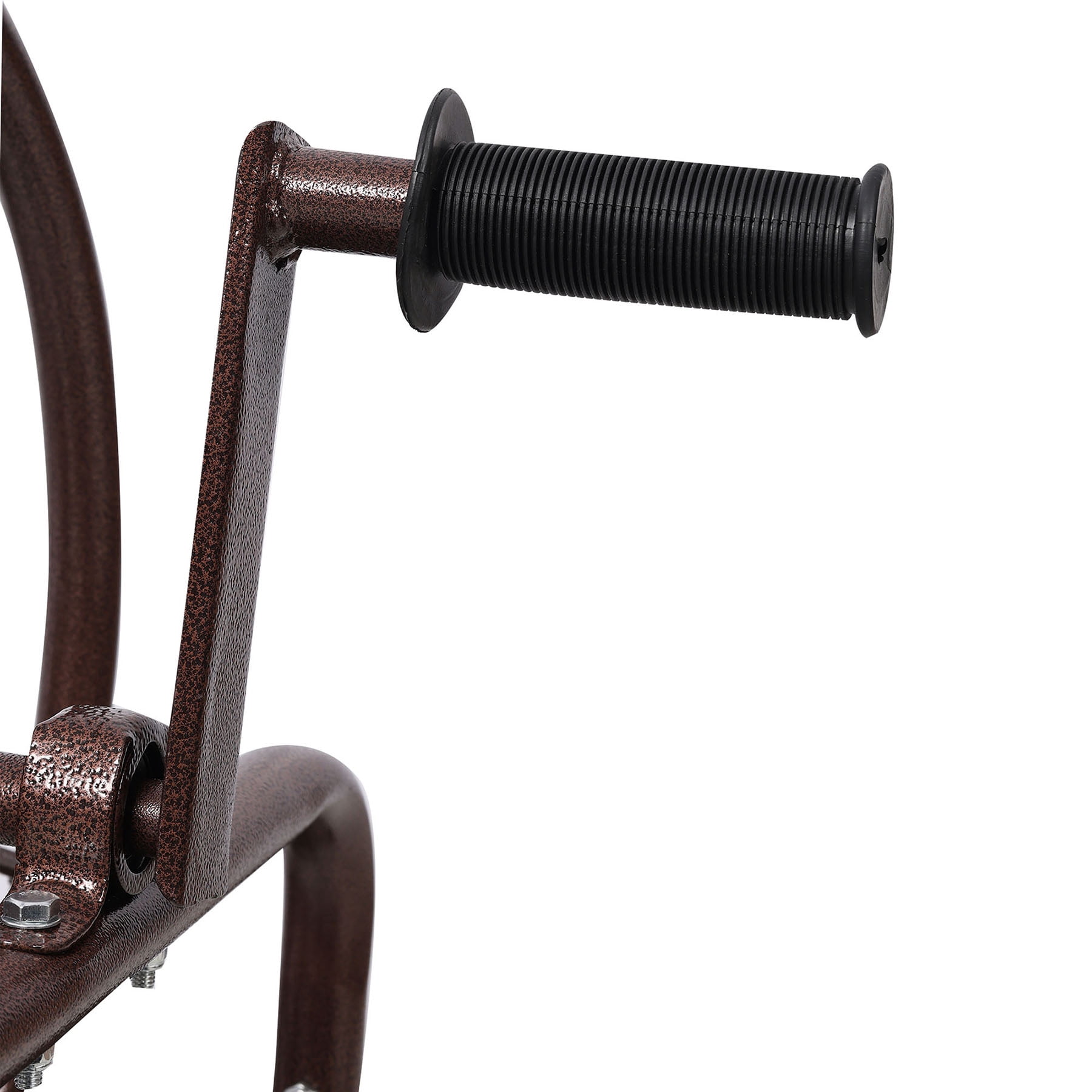 Heavy Duty Metal Hose Reel Cart With Wheels - Bronze Steel Frame 250 Ft Capacity Garden Organizer