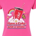 thumbnail image 3 of Coca-Cola - Have A Coke And A Smile - Juniors Fitted Graphic T-Shirt, 3 of 5