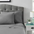 thumbnail image 4 of Mainstays 4-Piece 300 Thread Count Grey- CVC Cotton Blend Bed Sheet Set, King (Adult), 4 of 6