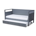 thumbnail image 4 of Baxton Studio Cintia Grey Wood Twin Size Daybed with Trundle, 4 of 12