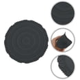 thumbnail image 3 of Unique Bargains 1 Pc Carved Flower Round Silicone Coaster Dark Gray, 3 of 5