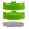 thumbnail image 4 of CSChome Couvercles de Pots de Germination 2 Pcs Couvercles de Germination en Acier Inoxydable avec Grand Ouverture pour Germination Pratique, 4 of 7