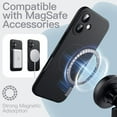 thumbnail image 3 of Magnetic Silicone Case for iPhone 17 6.3-Inch, Compatible with MagSafe, Silky Soft Touch, Shock Absorbing Phone Cover with Camera Lens Protection (Black), 3 of 14