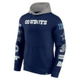 thumbnail image 2 of Men's Fanatics Navy/Silver Dallas Cowboys Patched Out Pullover Hoodie, 2 of 3